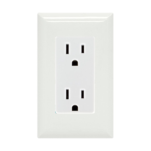 RECEPTACLE WHITE OUTLET WDR15WT