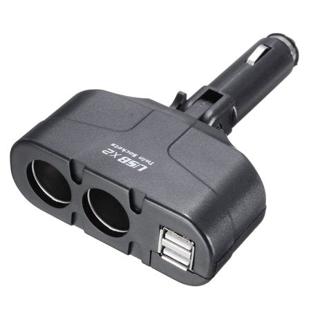 2 WAY ADAPTER W/2 USB PORTS AND 2 12V OUTLETS 08-5048