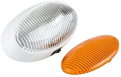 LED OVAL PORCH LIGHT WITH ON/OFF SWITCH