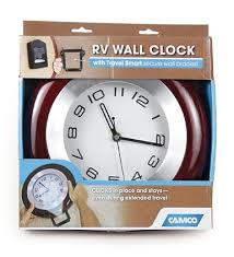 WALL CLOCK w/ Travel Smart secure wall bracket