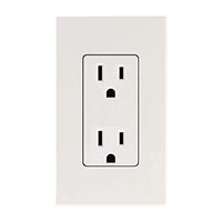 WHITE OUTLET WITH COVER S831