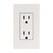 WHITE OUTLET WITH COVER S831
